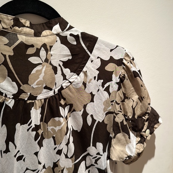 Retro print floral blouse-GAP medium tall - Picture 3 of 6